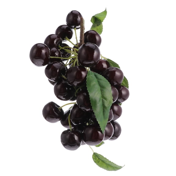PENIKOKO Fake Cherries Decor Cherry Shape Red Foam 1Set