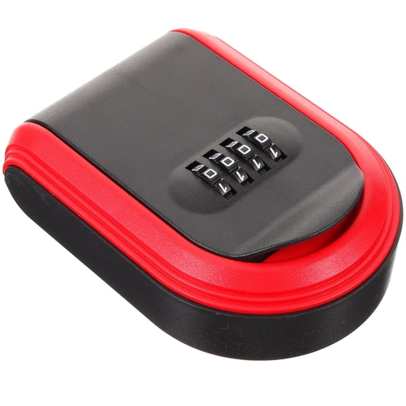 PENIKOKO Combination Key Lock Box Dustproof Red ABS Plastic Key Lock Outdoor 1Pack