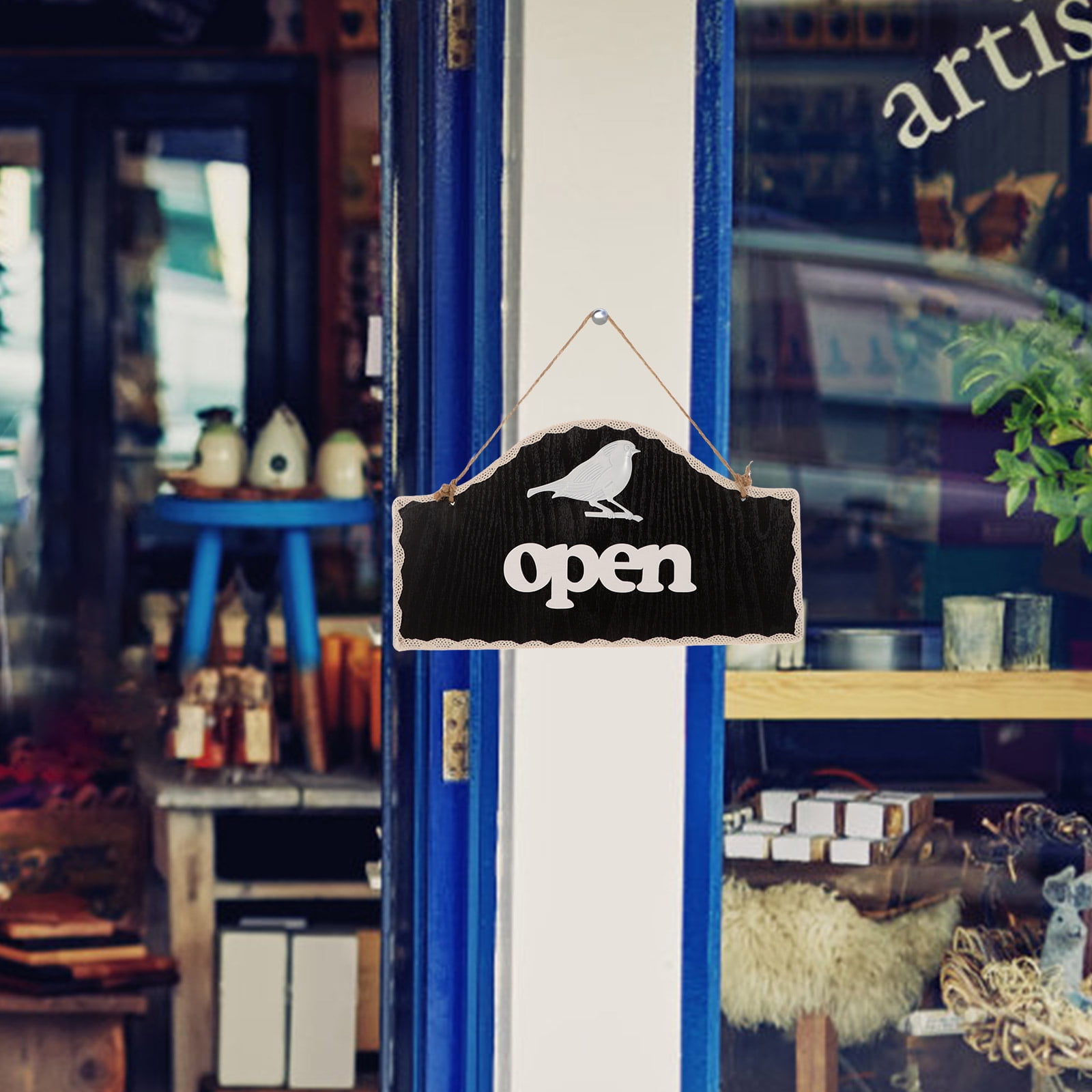 PENIKOKO 1Pack Modern Classic Open Closed Sign for Business Indicator ...