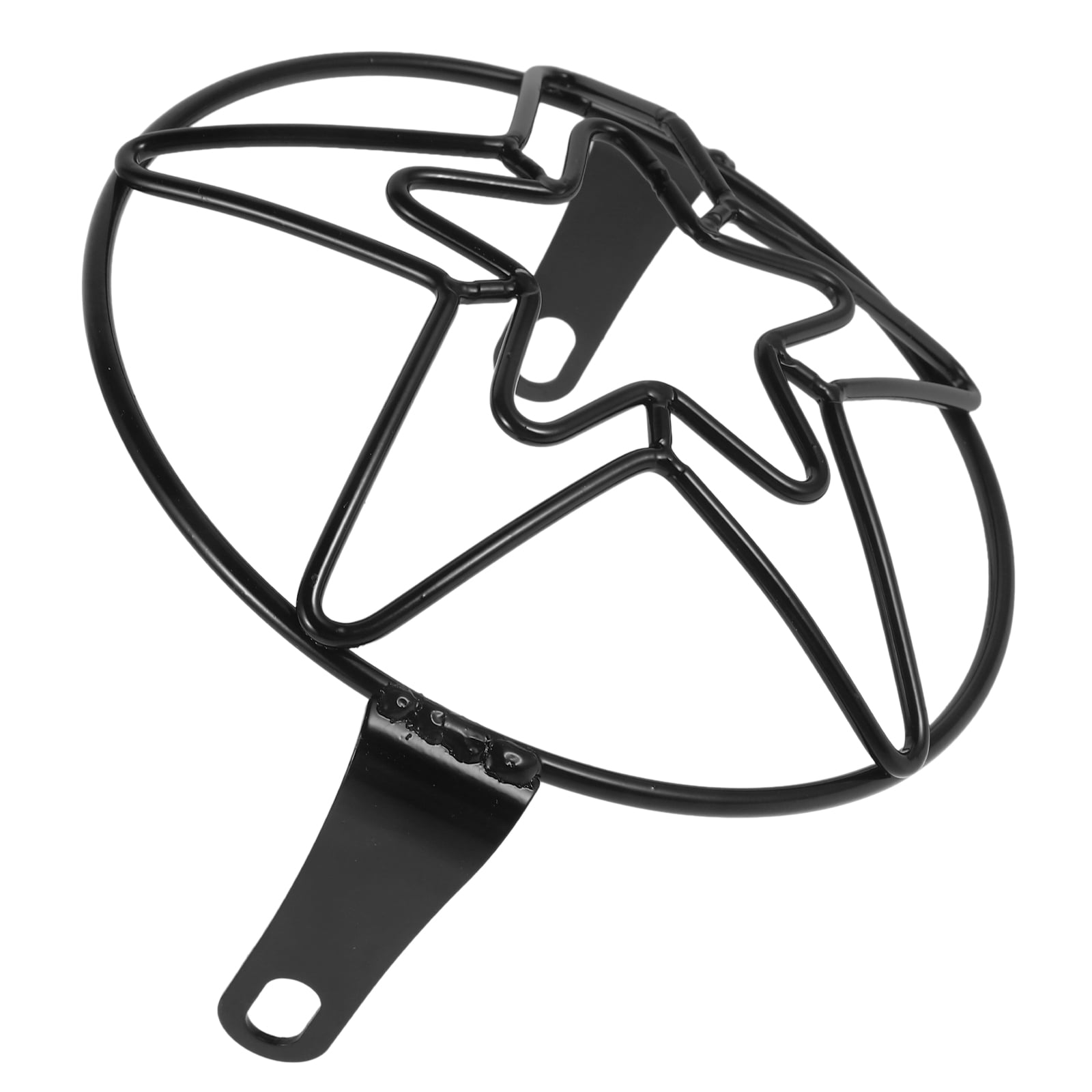 PENIKOKO 1Pack Round Headlight Cover in Black Metal for Motorcycle Headlamps 7.07X6.48X3.14in