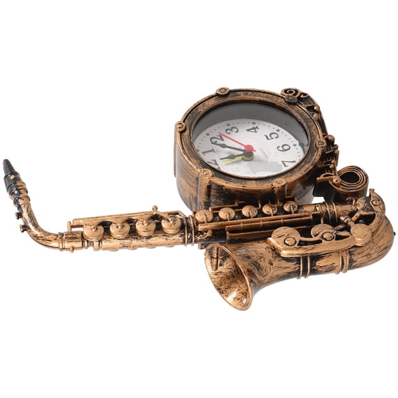 PENIKOKO Decorative Clock Saxophone Plastic Multi 1Pack