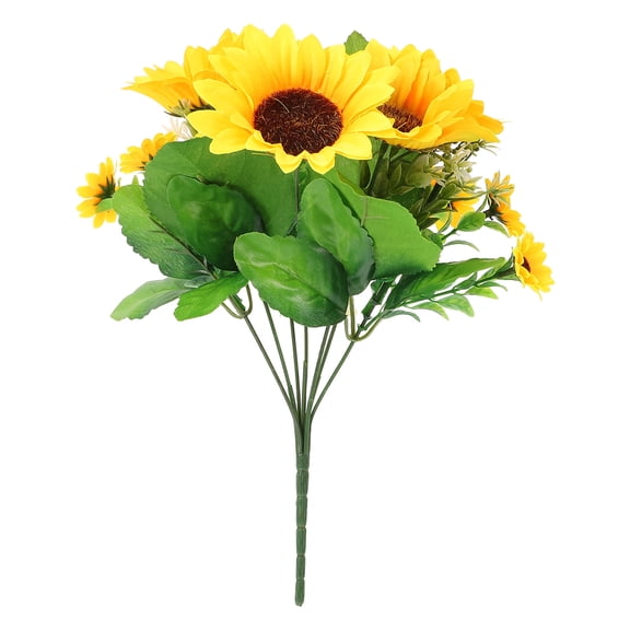 PENIKOKO 1 Set Multicolor Artificial Sunflower Stems Fake Flowers for Wedding Party Home Decoration