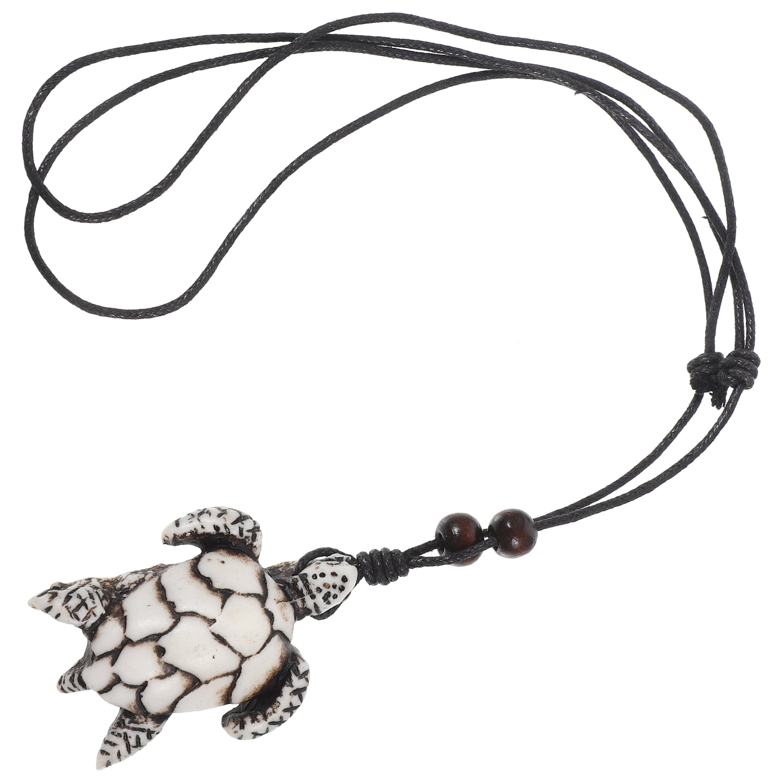 PENIKOKO 1Pack Woven Rope Necklace Turtle Shape Plastic Resin Vintage ...