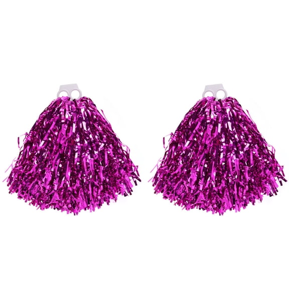 PENIKOKO 1 Pair Lightweight Plastic Pom Poms for Cheerleading, Dance, Sports Events, and School Spirit Activities