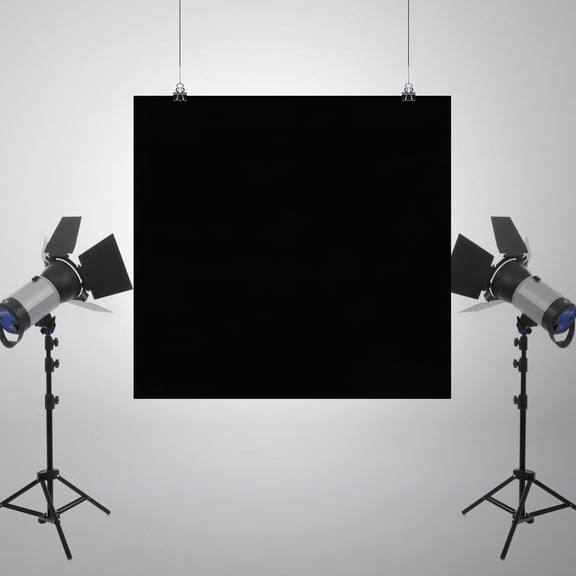 PENIKOKO 1Pc Black Photography Backdrop Cloth Smooth and Wrinkle Resistant for Studio Use