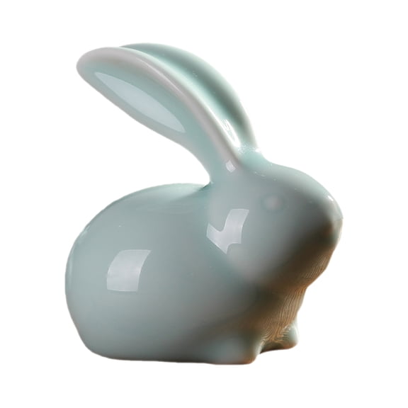 PENIKOKO 1Pc Chic Ceramic Rabbit Table Ornament Unique Creative Home Adornment