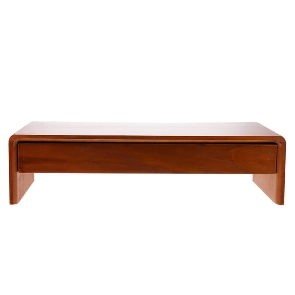 PENIKOKO Wooden Monitor Stand Riser with Storage Shelf for Computer Desk