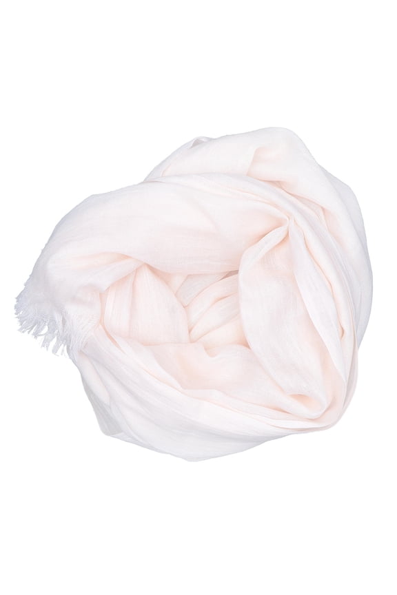 Cotton Linen Shawl 1Pc Beige Lightweight Breathable Sun Scarf for Beach Outdoor Use
