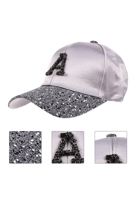 1Pc Fashion Grey Peaked Baseball Cap Comfortable for Travel and Daily Wear