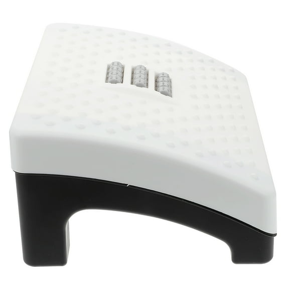 PENIKOKO 1Pc Household Footstool with Massage Rollers Plastic Footrest for Home Office Use