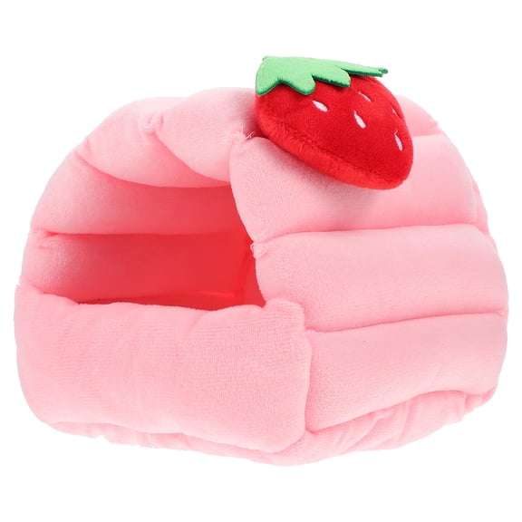PENIKOKO 1Pc Pink Pet Hamster House Warm Cotton Bed Soft Comfortable and Lightweight