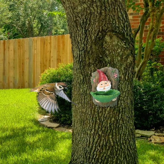 PENIKOKO 1Pc Resin Hanging Bird Feeder Pendant Decorative Outdoor Garden Birdbath with Durable Wear Resistance