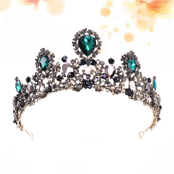 PENIKOKO Wedding Bridal Accessories Baroque Crown Alloy 1PC