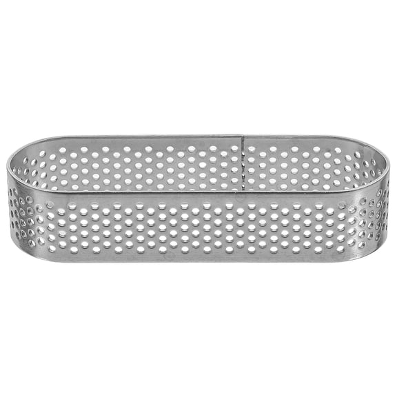PENIKOKO Stainless Steel Oval Mousse for Baking, Cake Mold with Venting Holes, and