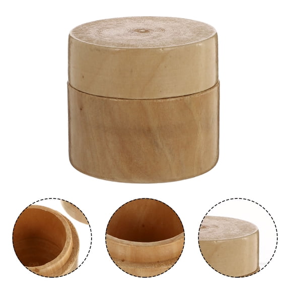 PENIKOKO 1Pc Stylish Wooden Container Beige Holder for Wedding Storage