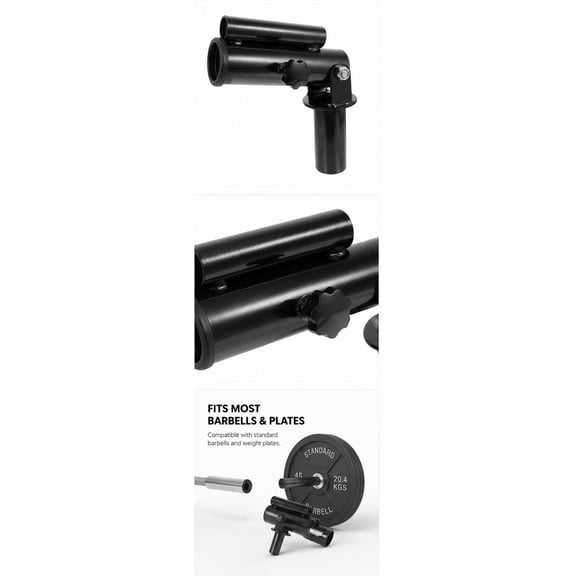 PENIKOKO T Bar Row Attachment Steel Home Fitness Device for Back Exercises