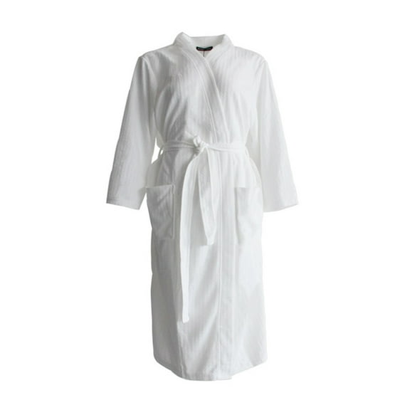 PENIKOKO 1Pc White Comfortable Polyester Couple Robe Quick Dry Breathable Wear for Home Use
