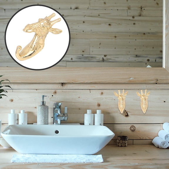 PENIKOKO Stylish Brass Giraffe Hook and Easy to Clean for Home