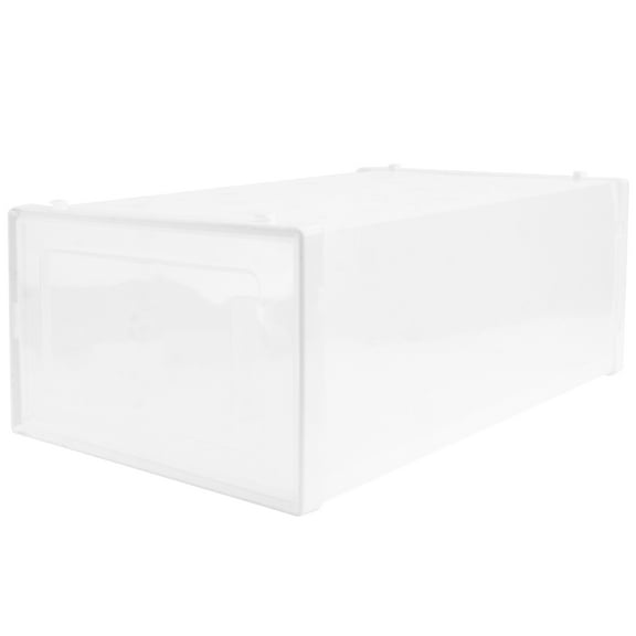 PENIKOKO Clear Shoe Storage Box, Transparent Organizer Container for Home, and Stackable Shoe Holder