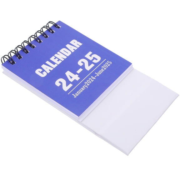 PENIKOKO 1Pcs Cute Desk Calendar Blue for Record Birthdays 5.3x2.9in