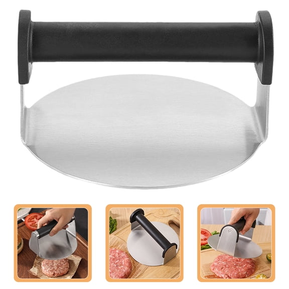 PENIKOKO Round Meat Press Patty Shaper 1Pc, PP Burger Press for Home Cooking and Outdoor BBQ Grilling
