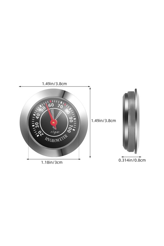 1Pcs Mechanical Analog Hygrometer for Indoor Use High Precision Sensor 3.8x3.8x1In