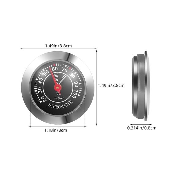 PENIKOKO 1Pcs Mechanical Analog Hygrometer for Indoor Use High Precision Sensor 3.8x3.8x1In