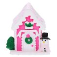 thumbnail image 1 of PENIKOKO 1Pcs Mini Decoration Rose Red Snowman House For Home And Shop Bar Decoration, 1 of 8