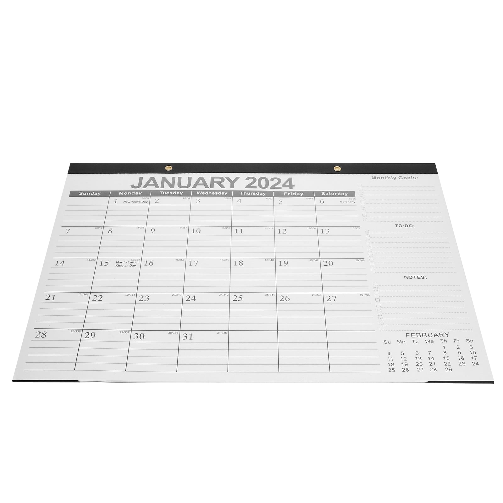 PENIKOKO Rectangular Traditional Wall Calendar with Memo Section for ...