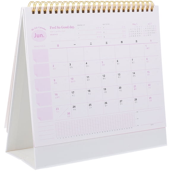 PENIKOKO Multifunctional Desk Calendar Paper 1 Piece for Efficient Time Management and Daily Note-Taking