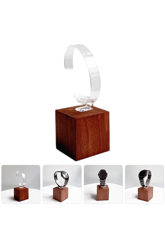 1Pcs Watch Display Modern Design Wood for Home and Office Use
