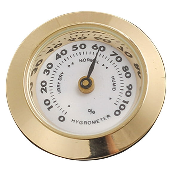 PENIKOKO 1Set Analog Hygrometer Gauge for Precise Humidity and Temperature Readings in Humidors