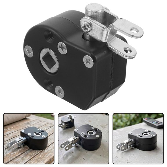 PENIKOKO 1Set Awning Control Head Black Aluminum Alloy for Camper Awning Maintenance Universal Compatibility