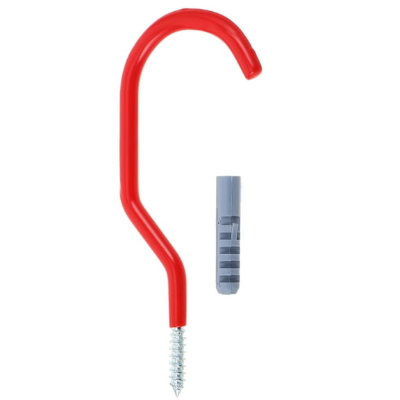 PENIKOKO 1Set Ceiling Bike Hooks for Homeowners with Sleek Design in Red Color