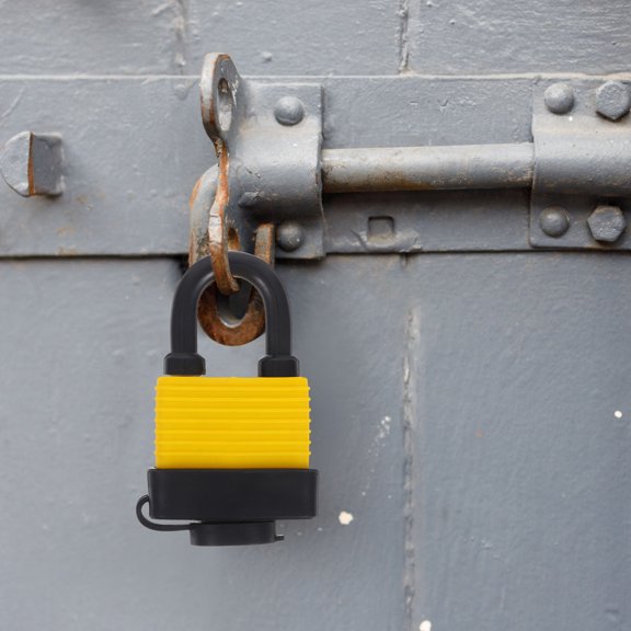 PENIKOKO 1Set Heavy Duty Padlock with Key Splashproof Security Anti Theft for Garage Fence Shed 8.50X5.20X3.00CM