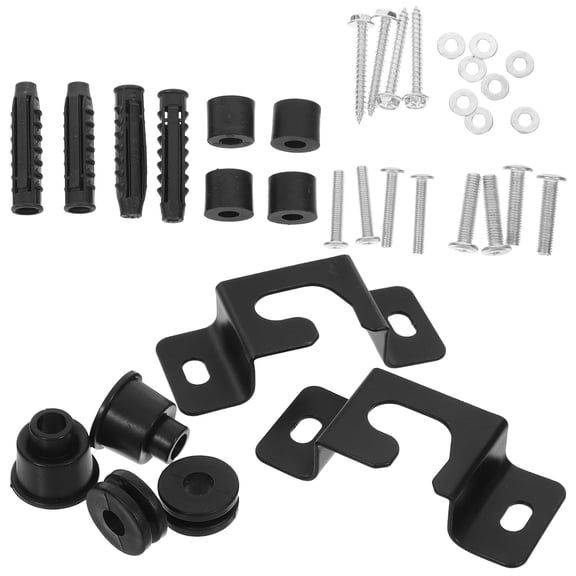 PENIKOKO 1Set Heavy Duty TV Wall Mount Bracket for Large Flat Screens Universal Black Steel