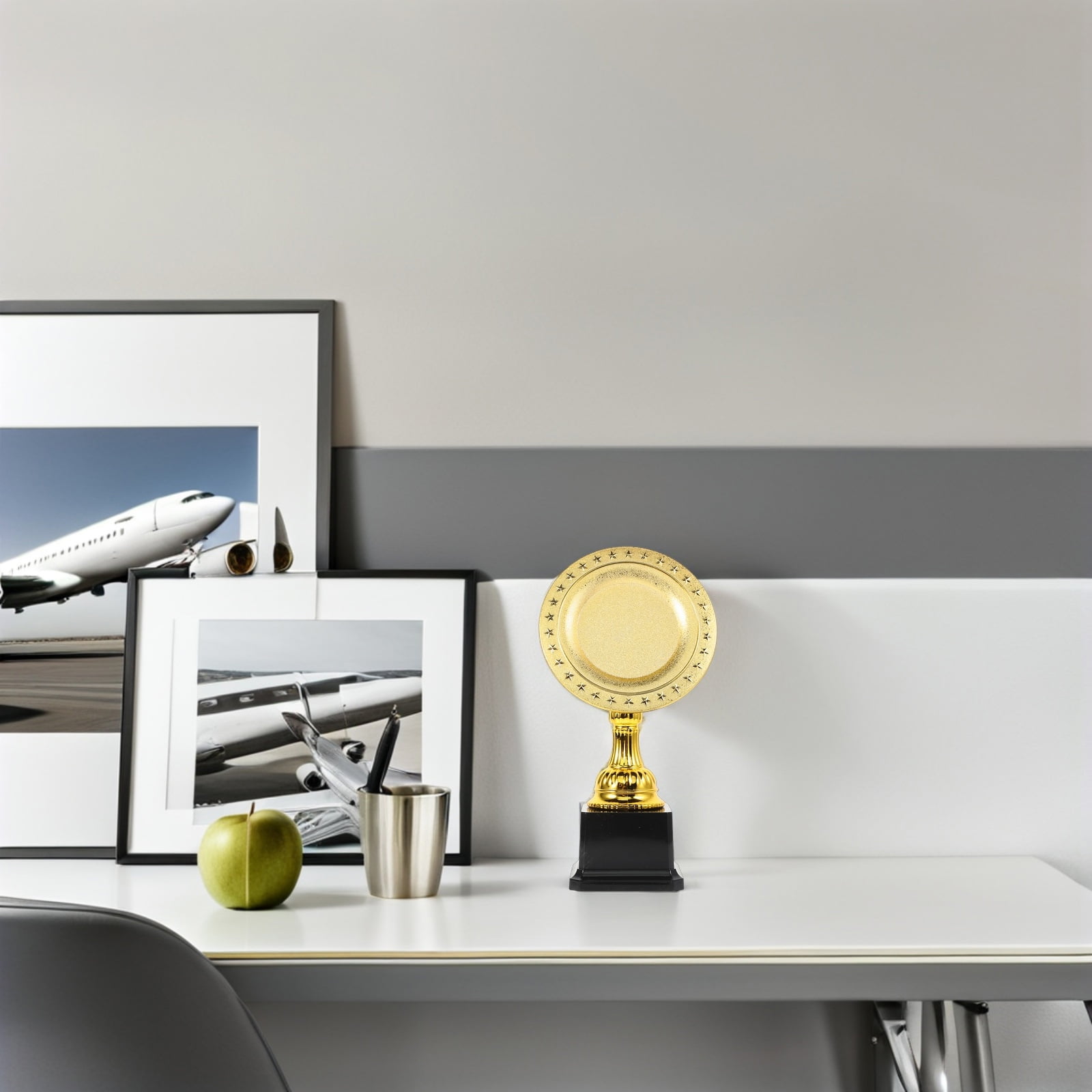 PENIKOKO 1Set Large Golden Trophy Cup Award For Award Ceremonies And Soccer Champions 13.76X6.68X3.73in
