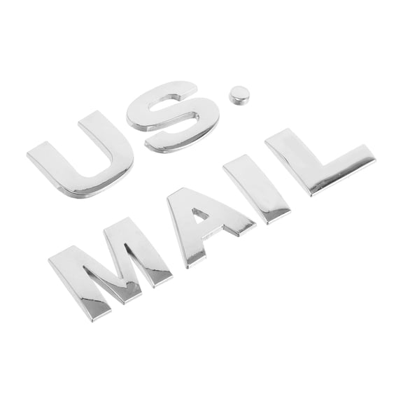 PENIKOKO Metal Letters Set for Mailbox Self Adhesive Alloy Alphabet Decals Outdoor Decorative