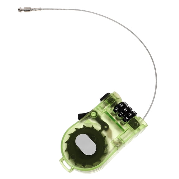 PENIKOKO 1Set Outdoor Lock in Transparent Green for Traveling and Activities