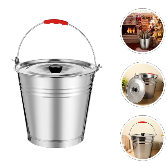 PENIKOKO Portable Stainless Steel Ice Bucket with Lid, Wine and Beverage Cooler for Home, Bar, Party Use