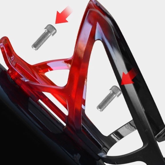 PENIKOKO 1Set Red Bike Water Bottle Mount Durable Lightweight Water Bottle Cage for Cycling