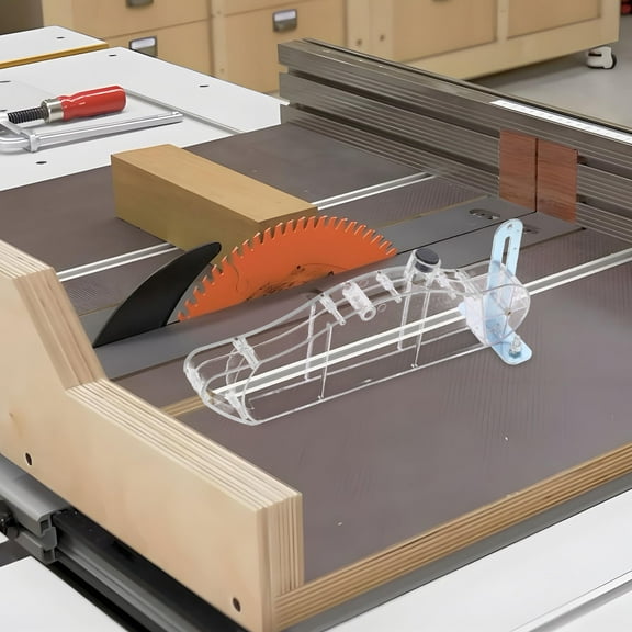 PENIKOKO 1Set Square Abs Saw Protective Cover Transparent for Hobbyists Woodworking Project