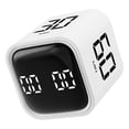 thumbnail image 1 of PENIKOKO Digital Countdown Timer Cube, Compact White ABS Design for Cooking, Baking, Studying and Time Management, 1 of 8