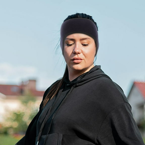 PENIKOKO 1Set Wide Band Fleece Headbands for Running Women Cold Weather Gear