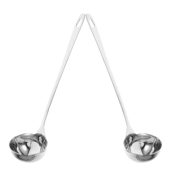PENIKOKO 2 Pcs Soup Ladles For Serving Stainless Steel With Dual Spouts For Easy Pouring