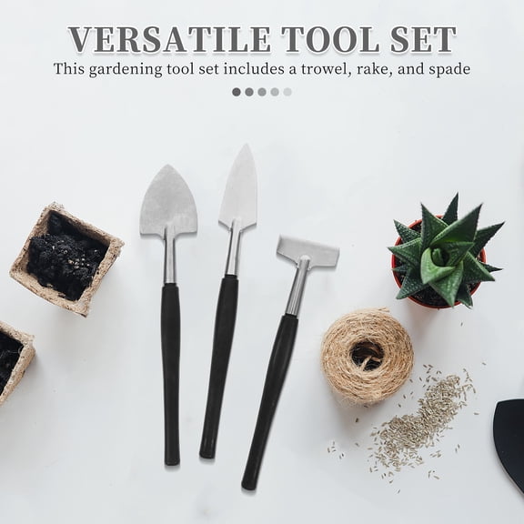 PENIKOKO 2 Sets Hand Digging Garden Tools Steel Black Ergonomic Design for Garden Tools Use