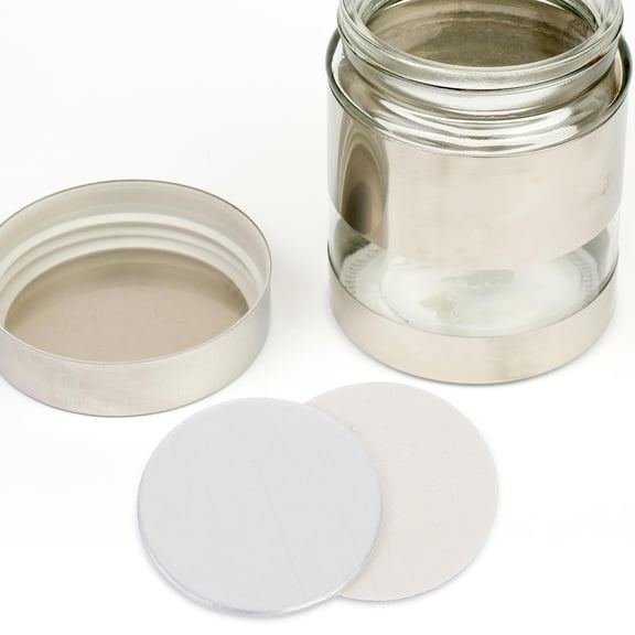 PENIKOKO 200Pcs Aluminum Foil Bottle Sealers Leak Proof Caps for Glass, Ceramic, Plastic Jars, Airtight and