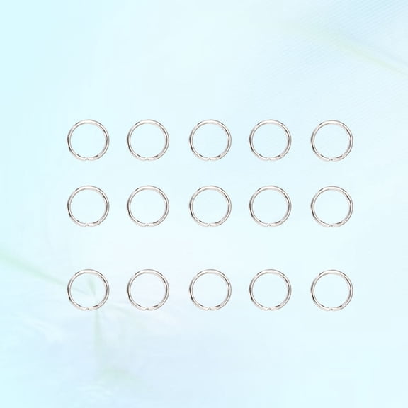 PENIKOKO 200pcs Small Split Rings Metal Keyrings Silver for Jewelry Making and Crafting