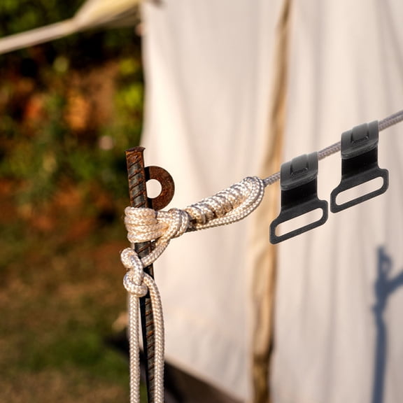 PENIKOKO 20Pcs Pole Clips C Clamp Hooks for Camping Tents Outdoor Shelter Setup Festivals and Hiking Gear