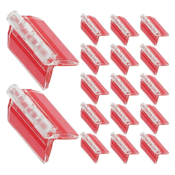 PENIKOKO 20Pcs Cabinet Hinges Small Flexible Design With Double Sided Adhesive Backing